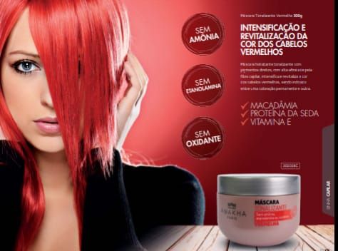 MÁSCARA TONALIZANTE VERMELHA 300g