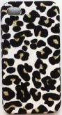 CASE ONCINHA AVELUDADA BRANCA PARA IPHONE 4 E 4S