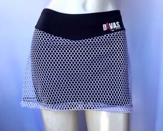 Short Fitness com Detalhe Em Tela Branco