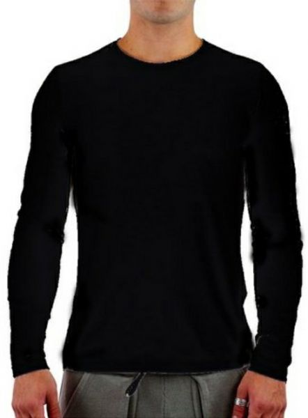 Pacote com 15 Camisetas lisa manga longa 100% Algodão fio 30/1 - GOLA REDONDA