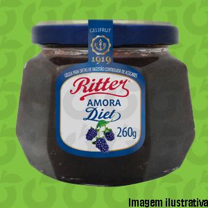 Geleia Diet de Amora 260 Gramas Ritter