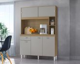 A882.Kit Cozinha Duda 120 5P1G Damasco.Off White Poquema