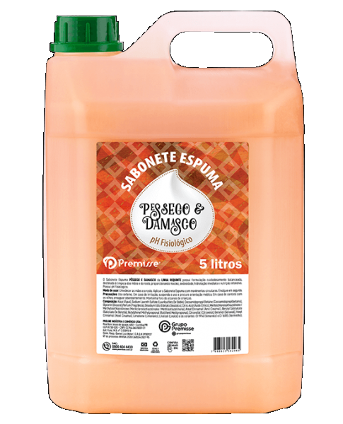 Sabonete Espuma Pessego & Damasco 5 Lt.