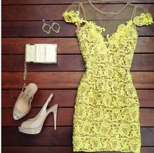 Vestido Em Renda 2014 FRETE GRATIS