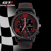Men's Round Silicone Watch Chinese Movement Movement Type(Assorted Colors) #02496417
