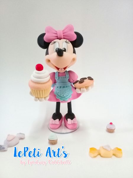 Topo Minnie Confeiteira 15 cm