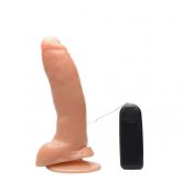 PROTESE COM VIBRO E VENTOSA 18,5X4CM