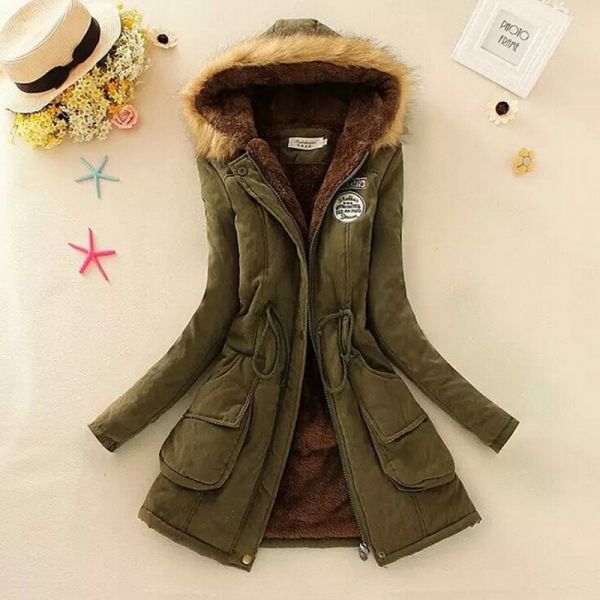 Casaco Feminino Inverno Com Capuz Mulheres Elegantes Fashion