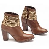 bota cano curto com salto