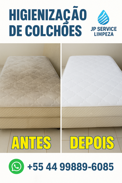 Limpeza Higienização Colchão Jardim Imperial em Maringá!
