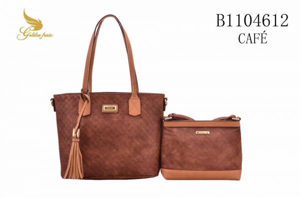 Bolsa Kit Golden Fênix Textura