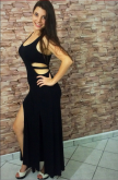 VESTIDO LONGO - VISCOLYCRA COM BOJO