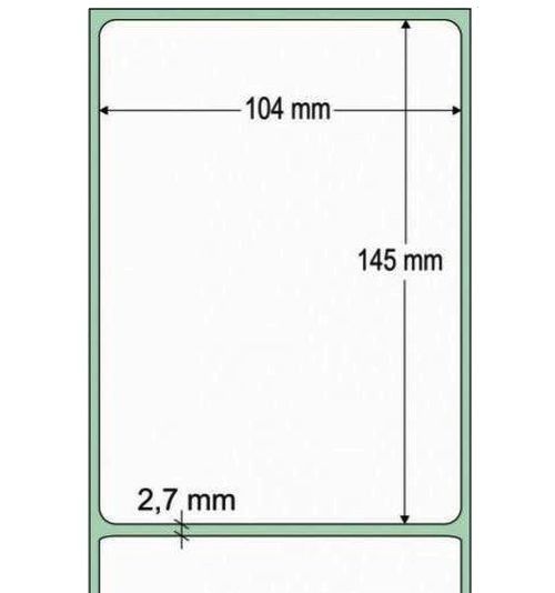 Rolo de Etiquetas Adesivas Correios 104x145 mm