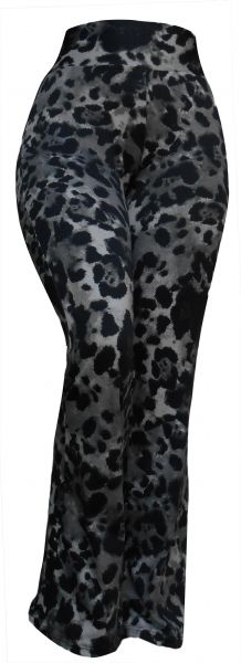 calça feminina flare ou reta (46),cintura alta, estampa animal print/camuflado,suplex gramatura 360