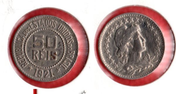 V066-3 - 50 Réis 1921-Tiragem 682.000 - LINDA