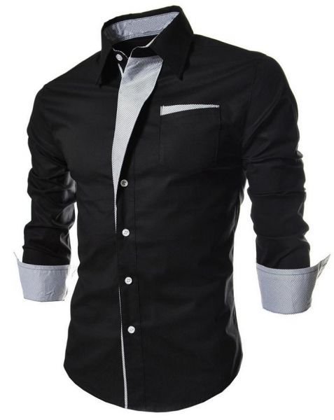 Moda Luxo: Slim Fit Manga Longa. Frete Grátis.
