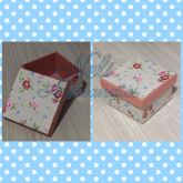 ( VENDIDA ) Caixinha Flores Coral