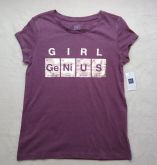 FK811- Gap Camiseta Girl Genius M (8-10anos)