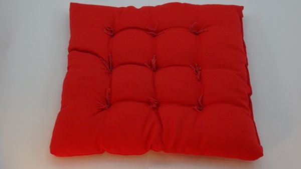 ALMOFADA ASSENTO FUTON VERMELHA