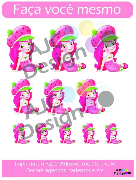 Moranguinho - Imprima e Cole