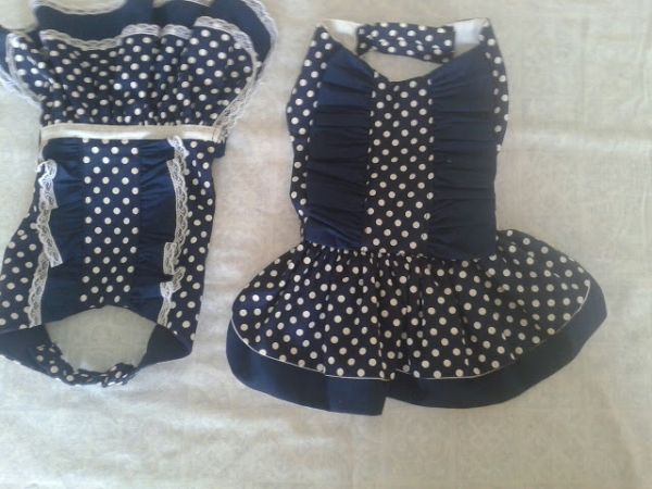 Roupa dogpet de bolinha