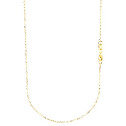 Corrente longa feminina folheada 18k a ouro c/ malha cadeadinho -CR0001 60