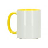 Caneca color 325 ml interior e alça amarelo