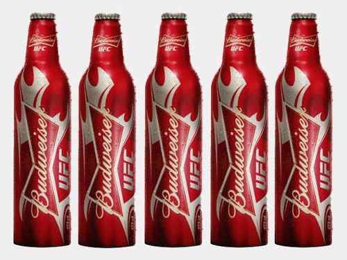 Garrafa De Budweiser Edição Especial Ufc