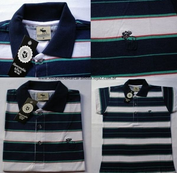 Camisetas Polo Feminina Listradas