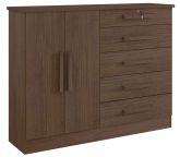 Comoda New Athos 5G2P Castanho D Doro