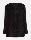 CASACO TWEED DETALHE METALIZADO AMARO