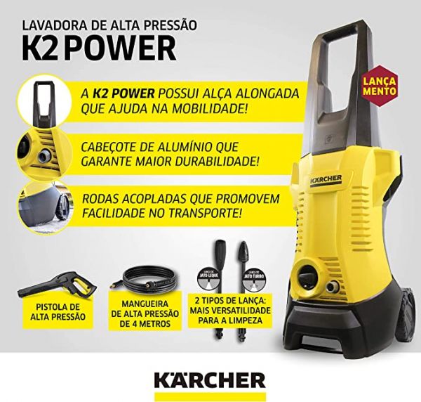 Lavadora Alta Pressão Karcher K2 Power 127V
