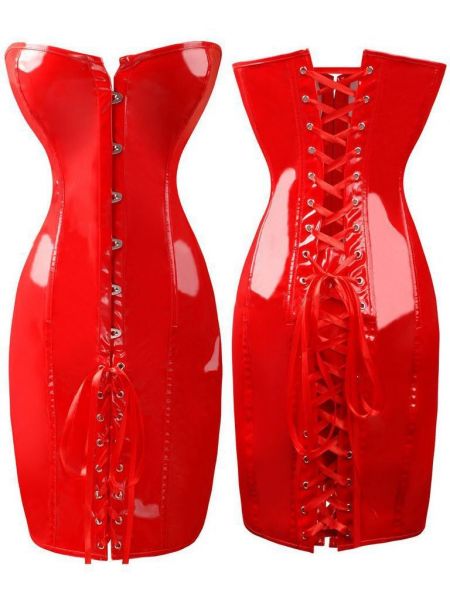 Corset SetPettiskirt Couro RF163