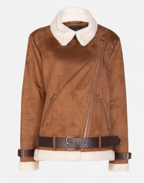 JAQUETA LONGA COM CINTO AMARO