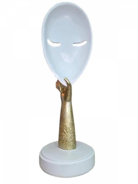 Decoração Faces Estatueta Figura Abstrata de Mulher Resina 28 cm