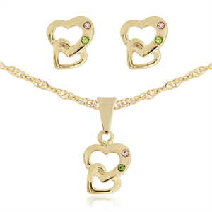 Conjunto de gargantilha e brinco