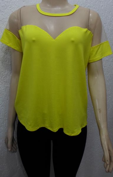 Blusa com detalhe em tule  cod: 00019