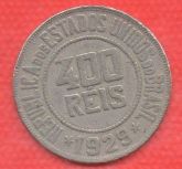 V117-4 - 400 Réis 1929 - BAIXA Tiragem 868.500 - LINDA PEÇA