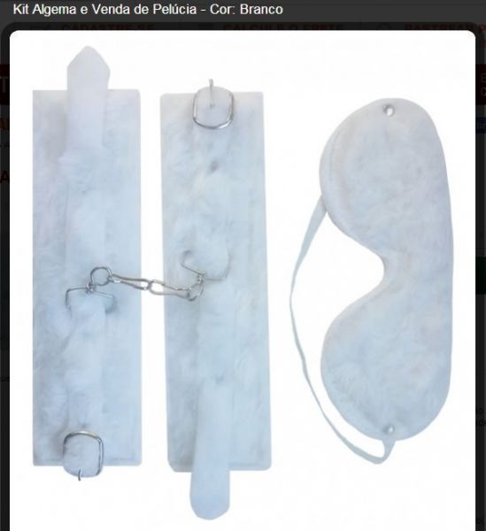 Kit algema e venda de pelucia