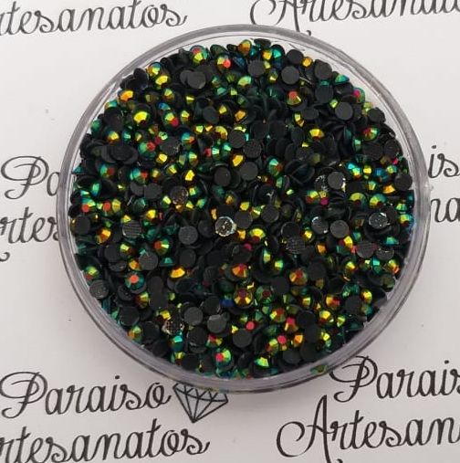 Strass Nude 2mm Preto AB