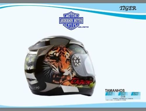 Capacete Men's Tamanho 56 - Tiger