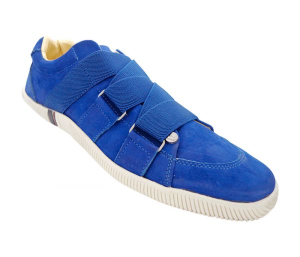 Sapatênis Osklen Elástico Couro Azul Royal MOD:12571