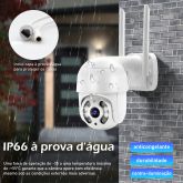 câmera ptz sem fio hd 1080p cor visão noturna câmera ip wi-fi ao ar livre h.265 5mp ai auto tracking