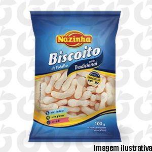 Biscoito de Polvilho Tradicional 100 Gramas Nazinha