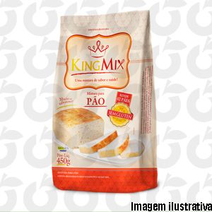 Mistura para Pão 200 Gramas Zero Glúten, zero lactose KingMix