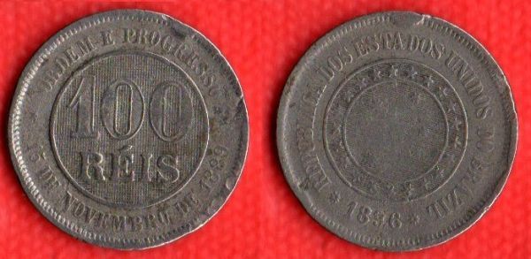 040-5 - 100 Réis 1896 - Tiragem 3.390,000