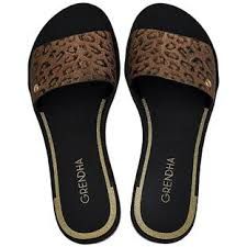 CHINELO GASPEA GRENDHA CACAU SUBLIME - MARROM MATELASSÊ