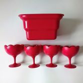 Conjunto Porta-Sorvete Flora LUX-Ou Martiplast
