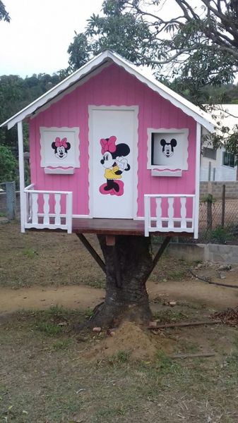 casinha  minnie rosa