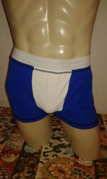 CUECA  BOXER EM MALHA 100 % ALGODÃO FRENTE VISCO ELASTANO
